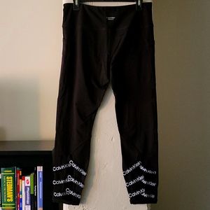NWOT Calvin Klein Lattice Cutout Leggings